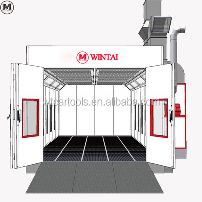 NM Disc Dia. European Automotive Car Paint Booth met LED-lichten en CE-goedkeuring