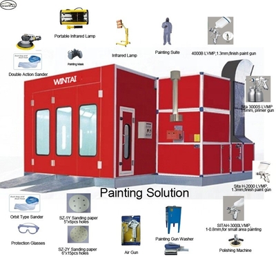 Staand type Automotive Spray Booth voor schoon en nauwkeurig schilderen