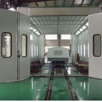 Truck Paint Room Bus Spray Booth met 2 sets van 11KW inlaatventilatoren en LPG-verwarmingsbron