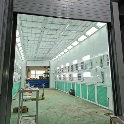 Truck Paint Room Bus Spray Booth met 2 sets van 11KW inlaatventilatoren en LPG-verwarmingsbron