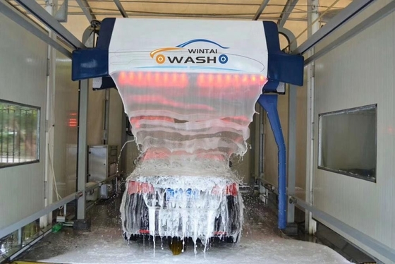 Borstelloze autowasmachine met één arm met installatie W tussen 3350 mm en 3686 mm