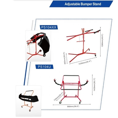 Metal Wheel Lock Auto Body Bumper Stand Voor het schilderen van auto's en onderdelen