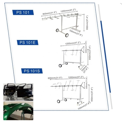Metal Wheel Lock Auto Body Bumper Stand Voor het schilderen van auto's en onderdelen