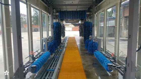 AC380V Automatische Autoverwassen Tunnelmachine 0,9Mpa Luchtdruk met hoge luchtstroom