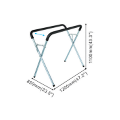 120*40*10cm vouwbare bumper verfstand 8kg Blauw Auto Body Panel Stand