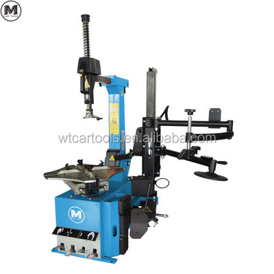 Krachtige 1,1 kW motor Automotive bandenwisselaar 220V Neig achteruit met hulp armen