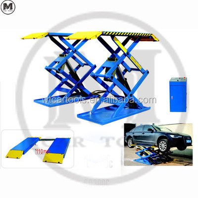 61"/1550mm Platformlengte 3 ton Draagbare autolift met dubbele cilinder