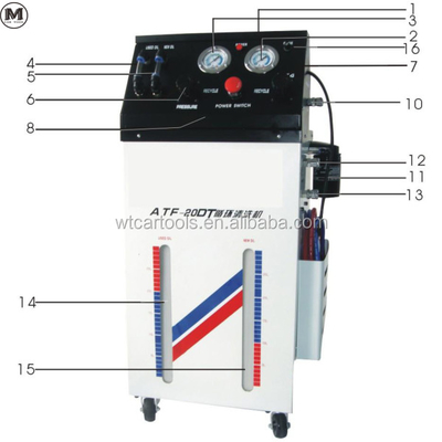ATF-20DT Economische auto transmissie vloeistofwisselaar en schoonmaakmachine 220v