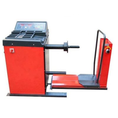 10S Rood 200KG 1400mm Truck Wheel Balancer 220V voor vierwielbalansering