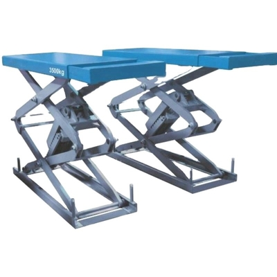 1510mm Platformlengte Hydraulische schaar Autolift 220v 2.2kw Voor voertuigen van 4000 kg