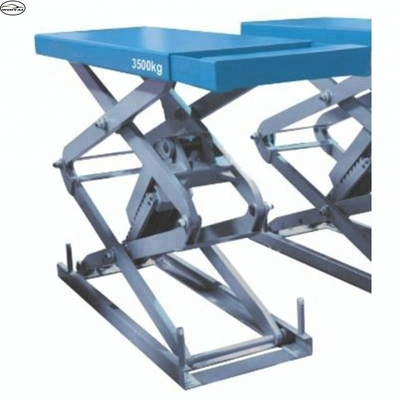 1510mm Platformlengte Hydraulische schaar Autolift 220v 2.2kw Voor voertuigen van 4000 kg