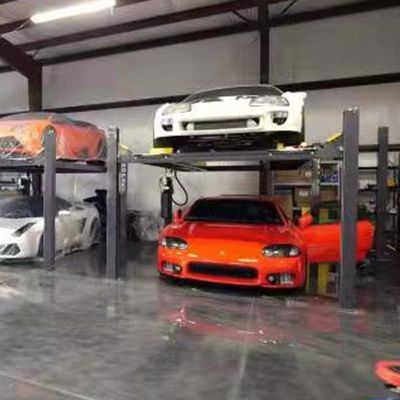 Vierkoloms parkeerlift voor voertuiglift 12 eenheden laadcapaciteit lage onderhoudskosten