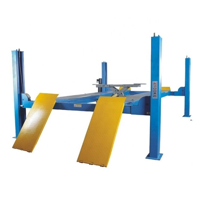 4500kgs Vier Post Car Lift 1700mm Hoogte Lifting met wiel uitlijning