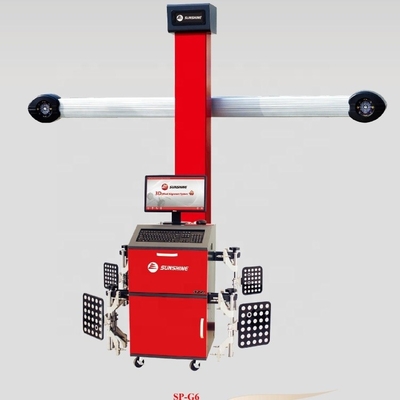 Hoogprecisie 3d wiel uitlijning machine Stabiel werken met 4 voet klem