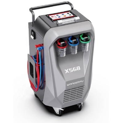 3/8HP Compressor X568 Auto AC Recovery Machine met spoelfunctie en ingebouwde printer