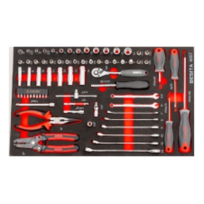BESITA 6857 78pcs Auto Mechanic Tool Set Aanpasbaar Voor Garage Auto Repair