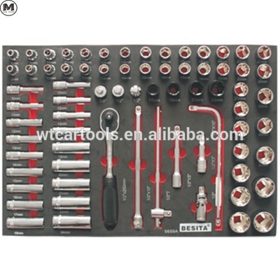 400 stuks Garage Tool Trolley Set Grote capaciteit Met 8 laden 5 stuks Wielen