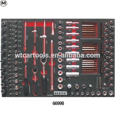 400 stuks Garage Tool Trolley Set Grote capaciteit Met 8 laden 5 stuks Wielen
