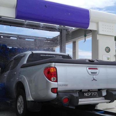 Volledig automatische tunnel autoverwasmachine Hoogdruk autoverwasmachine 10 borstels Rollover autoverwassystemen PLC besturingssysteem Automatische autoverwasapparatuur