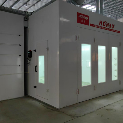 Pollution Control Automatische Autospuitmachine CE Goedgekeurde Spuitcabine voor Auto's met Europees Type Ventilator