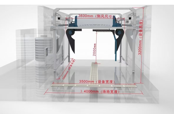 Automatische autowasstraat machine contactloze autowasapparatuur met water spoeldruk 120 bar autowaswaterterugwinningssysteem carwash robot