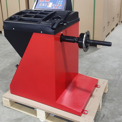 Standaard kegels Autobandbandbalansmachine Delicaat plastic kapsel Automatische wielbalansator Zelfkalibreren en zelfdiagnostiek programma's Bandbalansapparatuur