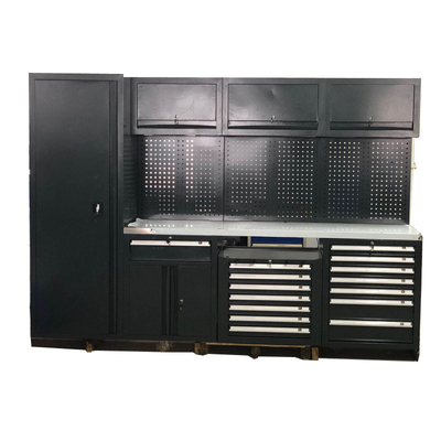 Verrijdbare Grote Nieuwe Zwarte Garage Werkbank / voor Werkplaats Stalen Combinatie Gereedschapskast