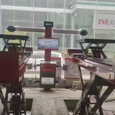 4 STUKS Camera Computergestuurde Zonne-wieluitlijnapparaat Ondersteuning voor meerdere talen Vier banden uitlijnapparaat Draagbaar wieluitlijnapparaat