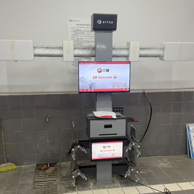 4 STUKS Camera Computergestuurde Zonne-wieluitlijnapparaat Ondersteuning voor meerdere talen Vier banden uitlijnapparaat Draagbaar wieluitlijnapparaat