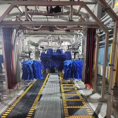 Was vier auto's tegelijkertijd Automatische wasmachine Tunnel-type Automatische wassystemen met 14 borstels