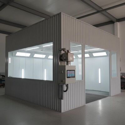 300mm Stalen Autospuitcabine met G10 Dieselbrander en Digitaal Bedieningspaneel