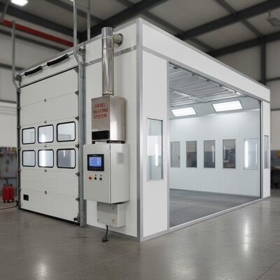 Autospuitcabine met Dieselverwarming 110/220V Ingang en Digitaal Bedieningspaneel voor Optimale Spuitomstandigheden